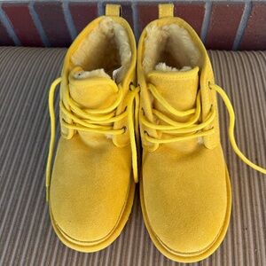 Yellow Ugg Neumel Ankle Boots